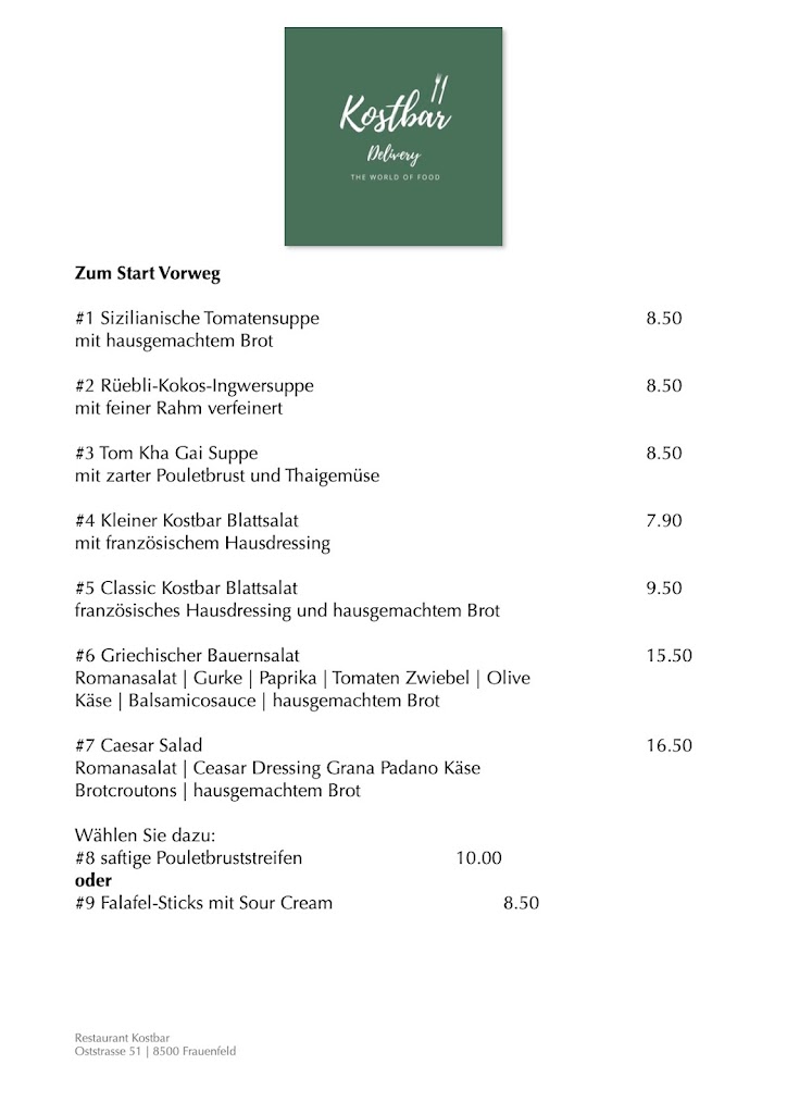 Kostbar Delivery